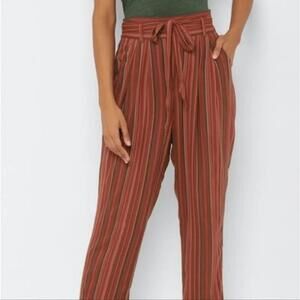 Women’s American Eagle Striped Belted Pants, Size M